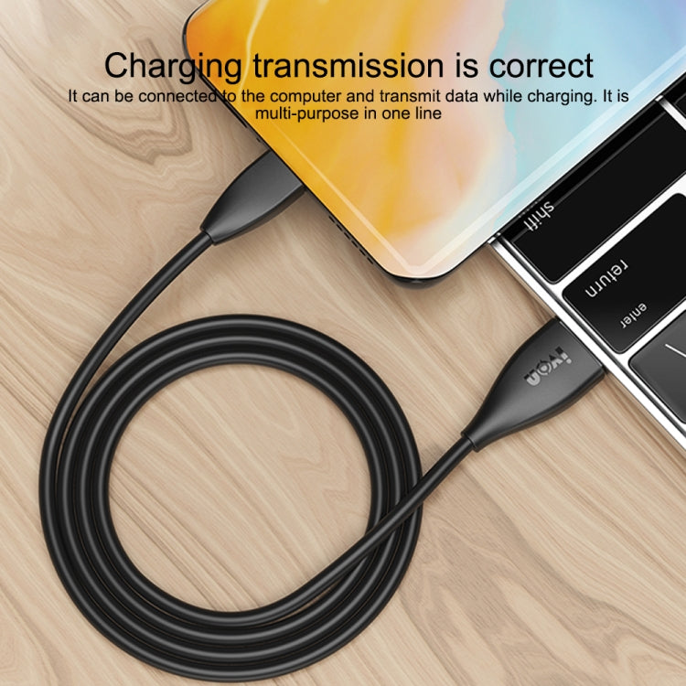 Câble de données de charge rapide IVON CA87 USB vers 8 broches TPE, longueur de câble : 1 m, 8 broches