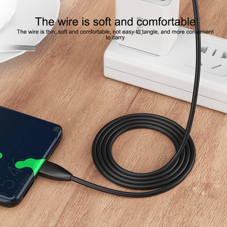 Câble de données de charge rapide IVON CA87 USB vers 8 broches TPE, longueur de câble : 1 m, 8 broches