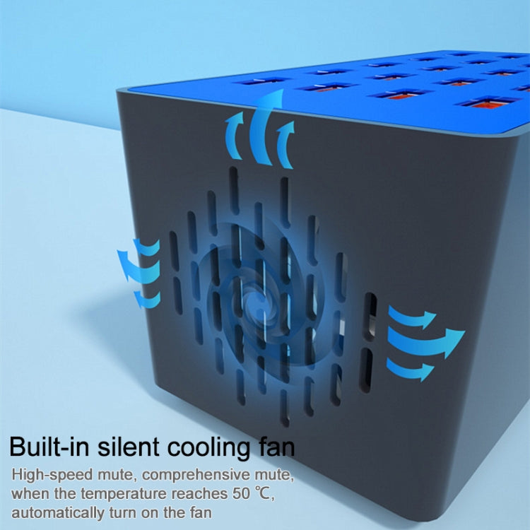 Station de recharge USB intelligente multifonction 20-en-1 100W, A5+