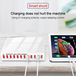 WLX-X6 Station de Charge USB Intelligente Multifonction 12 en 1 120W