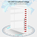 WLX-X6 Station de Charge USB Intelligente Multifonction 12 en 1 120W