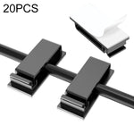 HG2613 20 PCS Attache-câble de données de bureau Organisateur Clip de fixation