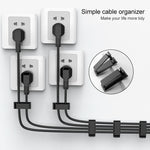 HG2613 20 PCS Attache-câble de données de bureau Organisateur Clip de fixation