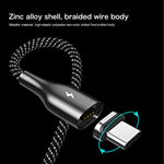 Câble de données tressé polyester bicolore REMAX RC-158m 3A USB vers Micro USB avec charge et transmission par attraction magnétique, longueur du câble : 1m, Micro USB