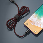 Câble de données tressé polyester bicolore REMAX RC-158m 3A USB vers Micro USB avec charge et transmission par attraction magnétique, longueur du câble : 1m, Micro USB