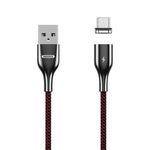 Câble de données tressé polyester bicolore REMAX RC-158m 3A USB vers Micro USB avec charge et transmission par attraction magnétique, longueur du câble : 1m, Micro USB