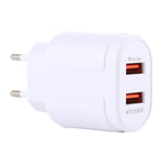 Chargeur de voyage LZ-022 5V 2.4A à deux ports USB, prise UE