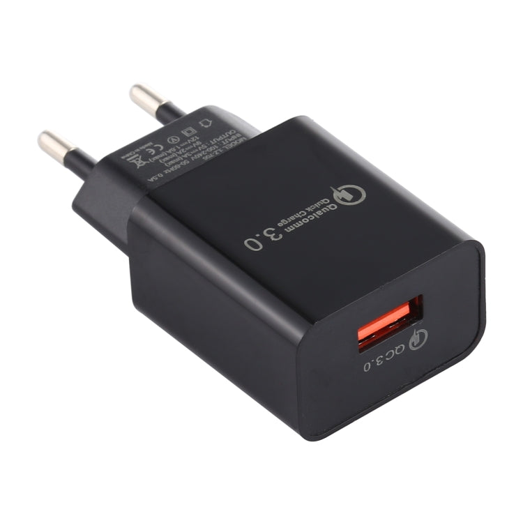 Chargeur de voyage USB simple LZ-706 QC3.0, prise UE