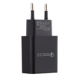 Chargeur de voyage USB simple LZ-706 QC3.0, prise UE