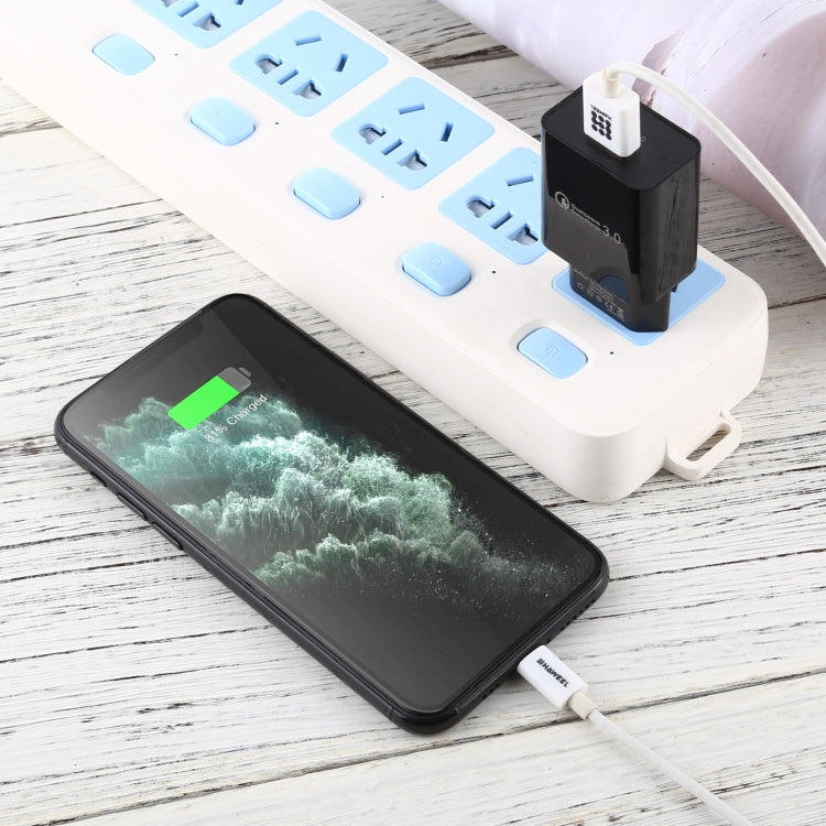Chargeur de voyage USB simple LZ-706 QC3.0, prise UE