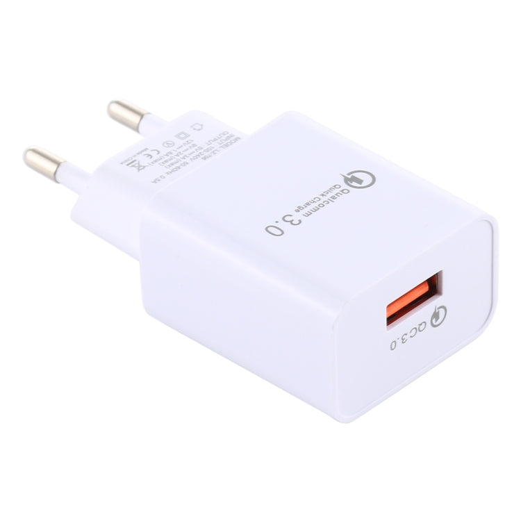 Chargeur de voyage USB simple LZ-706 QC3.0, prise UE