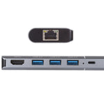 Adaptateur de station d'accueil multifonction 6 en 1 USB 2.0 x 3 + HDMI + RJ45 + Port de charge femelle 8 broches vers mâle 8 broches, 79591