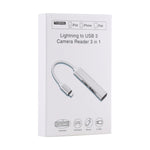 Adaptateur lecteur de caméra S-206 3 en 1 8 broches mâle vers 2 x USB 3.0 + 8 broches femelle, S-206