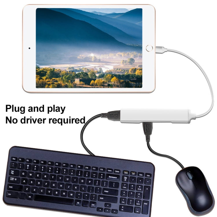 Adaptateur lecteur de caméra S-206 3 en 1 8 broches mâle vers 2 x USB 3.0 + 8 broches femelle, S-206
