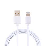 Câble de charge en plastique injecté USB 2A mâle vers interface 8 broches mâle, longueur : 1,5 m, 8 broches
