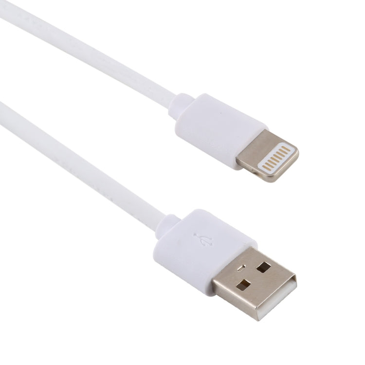 Câble de charge en plastique injecté USB 2A mâle vers interface 8 broches mâle, longueur : 1,5 m, 8 broches