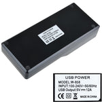 W-858 12A Station de chargement rapide USB intelligente de bureau à 12 ports AC100-240V, prise US, prise US