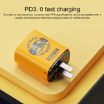 Chargeur de voyage ROCK T42 PD 20W USB + TypeC / USB-C à double port, CN Plug, Chargeur