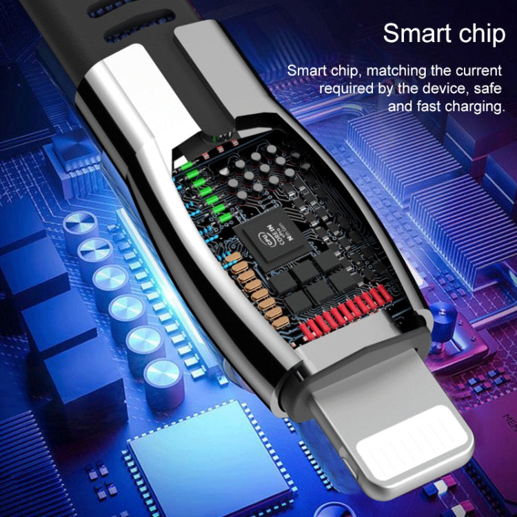 WK WDC-107i Câble de charge et de synchronisation des données USB vers 8 broches, série alliage de zinc Saint, 1 m, 2,4 A, 8 broches