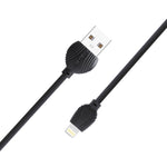 Câble de données awei CL-63 2,5A 8 broches de charge + transmission en alliage d'aluminium, longueur : 1m