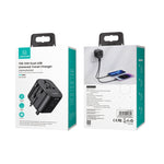 Chargeur de voyage universel multi-prise USAMS US-CC173 T55 12W, US-CC173 T55