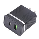 Chargeur rapide multifonction USB 20W PD + QC3.0 46-A2C2, Prise US, Prise US