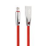 Câble de données AWEI CL-95 USB vers 8 broches à charge rapide portable TPE + alliage d'aluminium, 2A, longueur : 1m