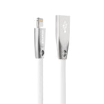 Câble de données AWEI CL-95 USB vers 8 broches à charge rapide portable TPE + alliage d'aluminium, 2A, longueur : 1m