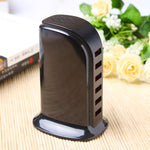 853L Station de recharge rapide USB 6 ports 30W Chargeur intelligent AC100-240V