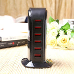 853L Station de recharge rapide USB 6 ports 30W Chargeur intelligent AC100-240V