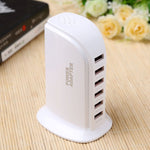 853L Station de recharge rapide USB 6 ports 30W Chargeur intelligent AC100-240V