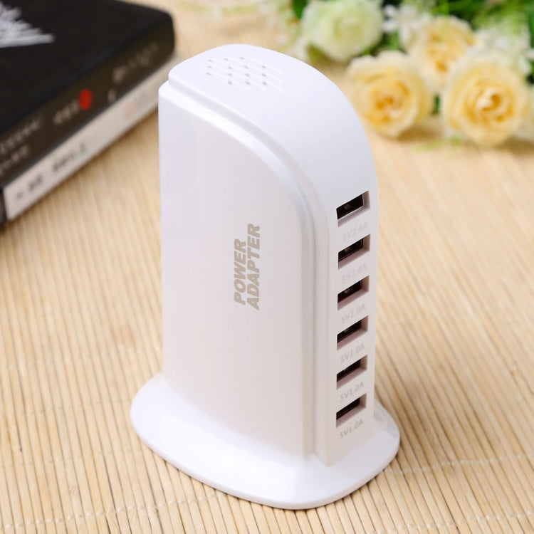 853L Station de recharge rapide USB 6 ports 30W Chargeur intelligent AC100-240V