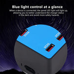 Station de charge intelligente USB 10 ports A5B 100W avec voyant lumineux, prise US, 100W