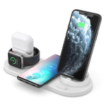 Chargeur sans fil amélioré HQ-UD15 6 en 1 pour iPhone, Apple Watch, AirPods et autres téléphones Android