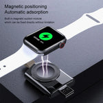 Chargeur magnétique sans fil portable universel K03 pour Apple Watch Series 6 / 5 / SE / 4 / 3 / 2 / 1