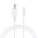 Câble MIDI adaptateur 8 broches vers Type-B mâle pour piano/piano électronique, 1 m