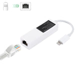 Câble adaptateur réseau LAN Ethernet NK107A1 8 broches vers RJ45 pour iPhone/iPad Series, longueur totale : 16 cm