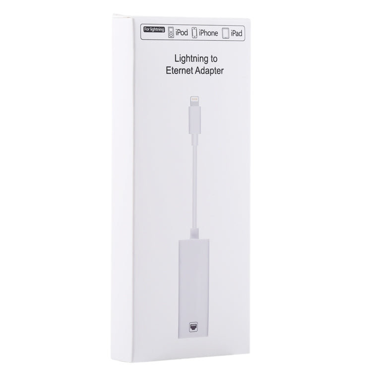 Câble adaptateur réseau LAN Ethernet NK107A1 8 broches vers RJ45 pour iPhone/iPad Series, longueur totale : 16 cm