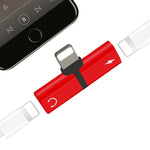 Adaptateur Écouteurs Audio Convertisseur 2 en 1 8 Broches 5V 1A pour Écouter les Appels