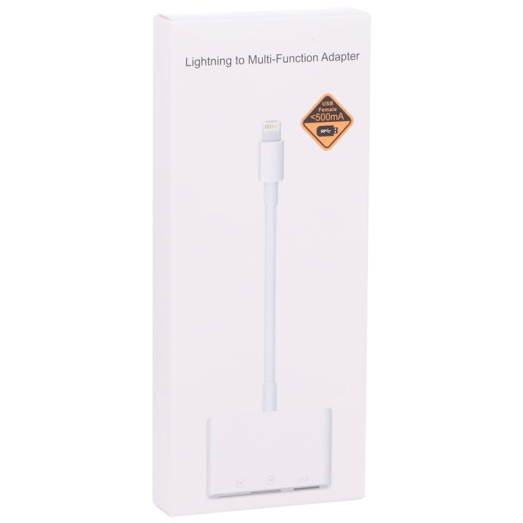 NK-1081 Adaptateur lecteur de carte SD + TF + USB 8 broches pour appareil photo