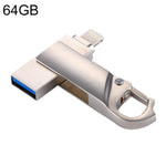 Clé USB RQW-10F 2 en 1 USB 2.0 et 8 broches 64 Go, RQW-10F