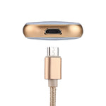 Clé USB multifonctionnelle RQW-18S 8 broches 128 Go avec câble USB/Micro USB vers Micro USB, RQW-18S Doré