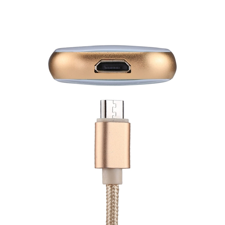 Clé USB multifonctionnelle RQW-18S 8 broches 128 Go avec câble USB/Micro USB vers Micro USB, RQW-18S Doré