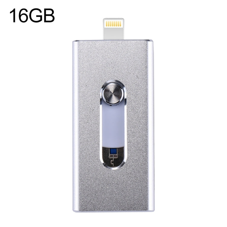 RQW-02 Clé USB 16 Go 3 en 1 USB 2.0 & 8 broches & Micro USB, RQW-02 Argent, RQW-02 Noir, RQW-02 Or, RQW-02 Bleu, RQW-02 Rouge