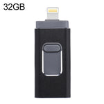 Clé USB easyflash RQW-01B 3 en 1 USB 2.0 & 8 Broches & Micro USB 32 Go, RQW-01B Noir