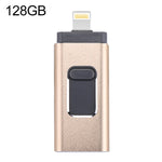 Clé USB easyflash RQW-01B 3 en 1 USB 2.0 & 8 broches & Micro USB 128 Go, RQW-01B Or