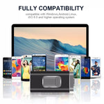 Clé USB easyflash RQW-01B 3 en 1 USB 2.0 & 8 broches & Micro USB 128 Go, RQW-01B Or