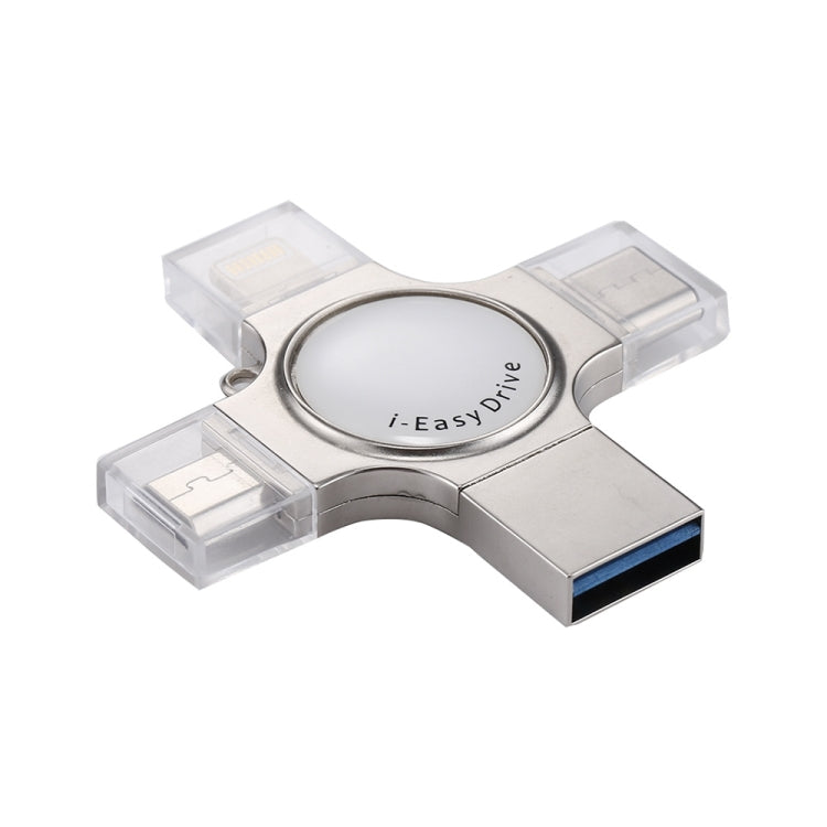 Clé USB 4 en 1 USB 2.0, 8 broches, Micro USB et USB-C / Type-C RQW-11S 64 Go, RQW-11S