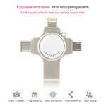 Clé USB 4 en 1 USB 2.0, 8 broches, Micro USB et USB-C / Type-C RQW-11S 64 Go, RQW-11S