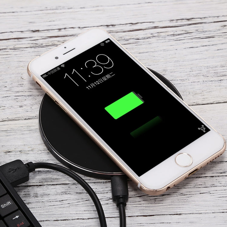 Station de charge sans fil rapide Q21 avec voyant lumineux, Q21 Noir, Q21 Or, Q21 Rouge